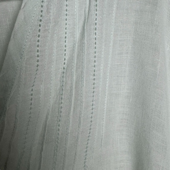 Eileen Fisher Irish Linen long tunic size S green minimalist lagenlook - Picture 2 of 6